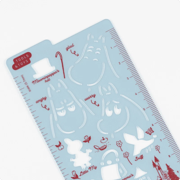 Hobonichi Techo 2026 Moomin Template Acrylic Stencil Ruler