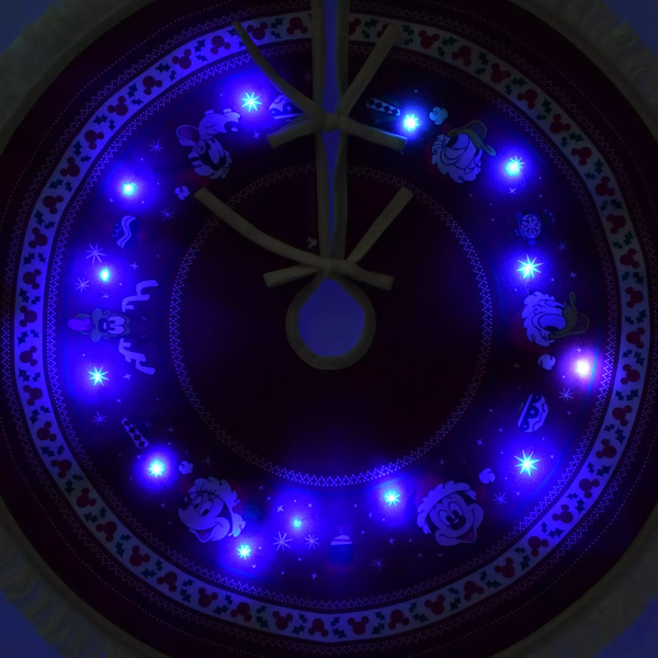 Disney Mickey & Friends LED Light-Up Christmas Tree Skirt