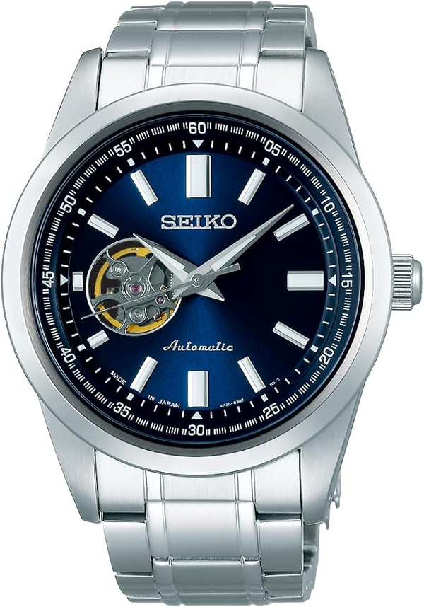 Seiko Open Heart Blue Dial SCVE051 Mechanical Watch