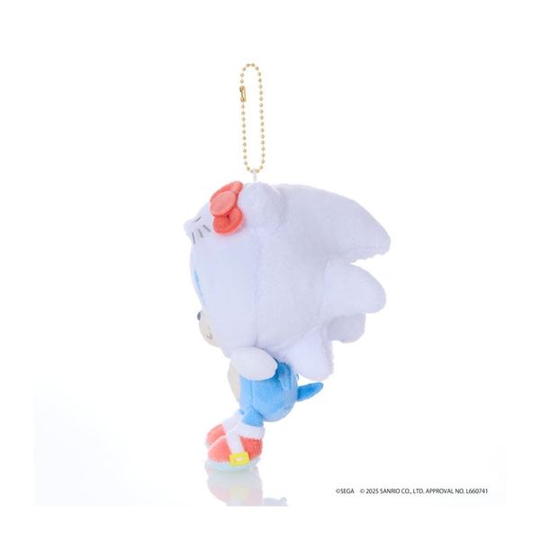 SONIC&FRIENDS x Sanrio Plush Keychain Sonic the Hedgehog & Hello Kitty
