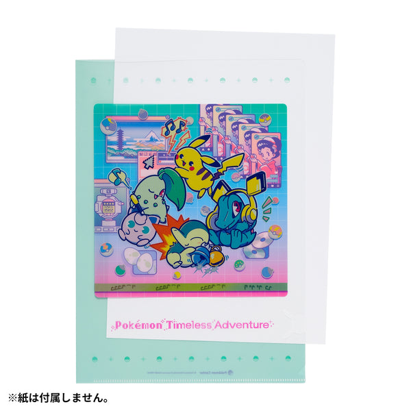Pokemon Timeless Adventure Johto A4 Clear File Folder