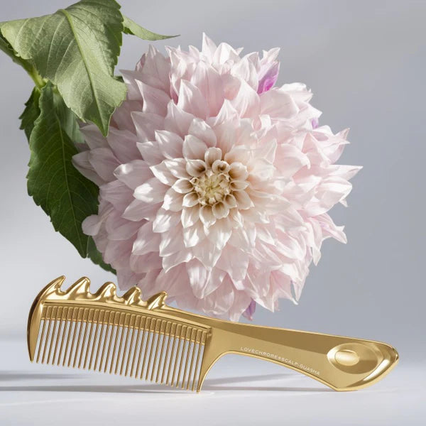 LOVECHROME K24GP Scalp Massage Hair Comb Gold