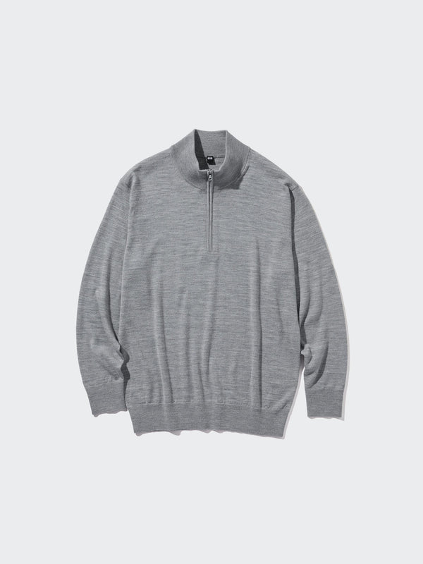 Men’s 100% Merino Wool Half-Zip Sweater--【PRE-ORDER】