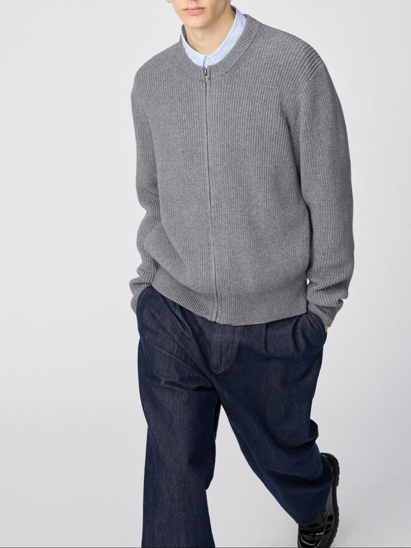 UNIQLO : C Crew Neck Full-Zip Cardigan