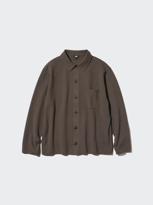 Uniqlo Milano Rib Shirt Cardigan