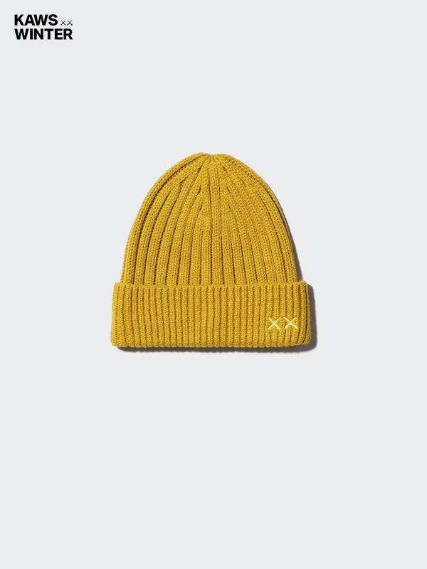 KAWS x UNIQLO Winter HEATTECH Knit Beanie Hat