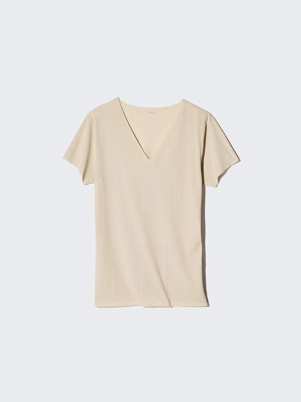 Uniqlo AIRism Deodorant Mesh V-Neck T-Shirt