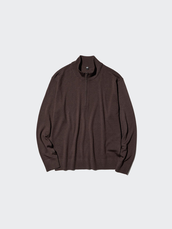 Men’s 100% Merino Wool Half-Zip Sweater--【PRE-ORDER】