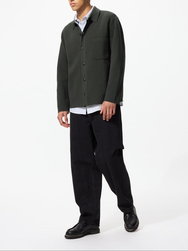 Uniqlo Milano Rib Shirt Cardigan