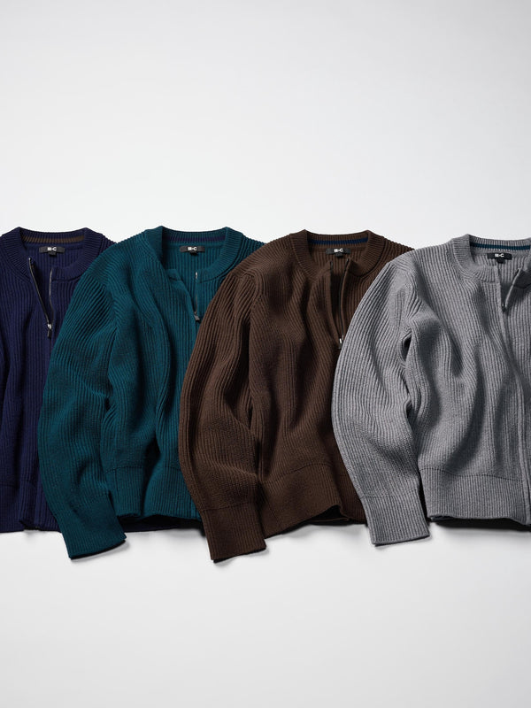 UNIQLO : C Crew Neck Full-Zip Cardigan