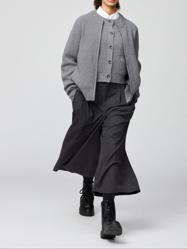 UNIQLO : C Crew Neck Full-Zip Cardigan