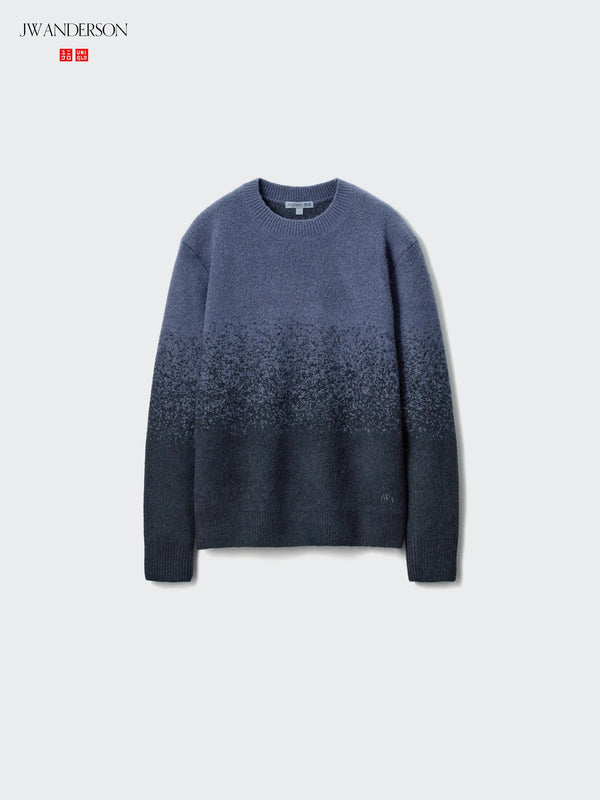 Uniqlo Soufflé Yarn Gradient Crew Neck Sweater