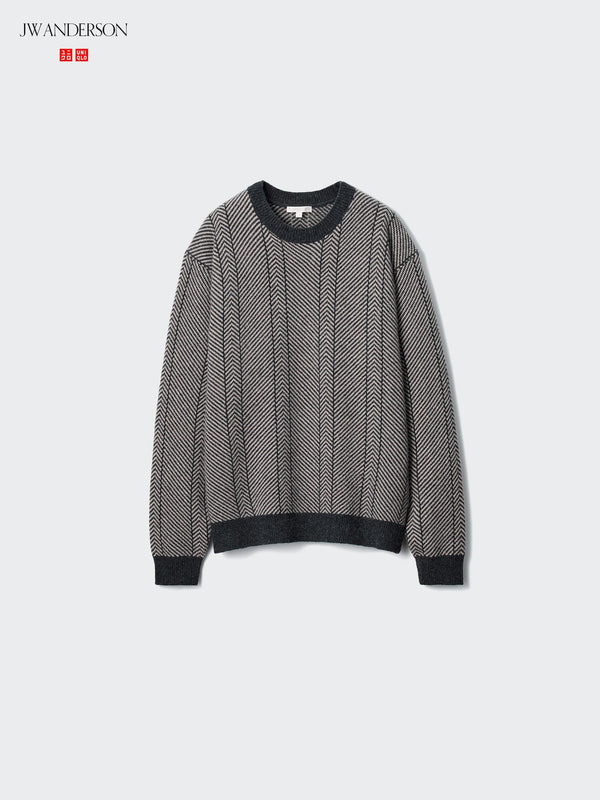 UNIQLO and JW ANDERSON Lambswool Crew Neck Sweater