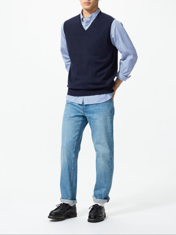 Uniqlo Extra Fine Merino Wool V-Neck Vest