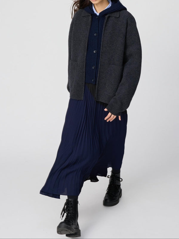 Uniqlo C Wool Blend Knit Full-Zip Jacket