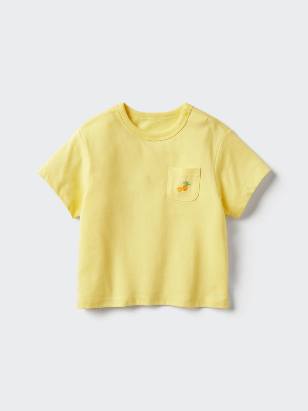 Uniqlo AIRism Cotton Crew Neck T-Shirt Kids