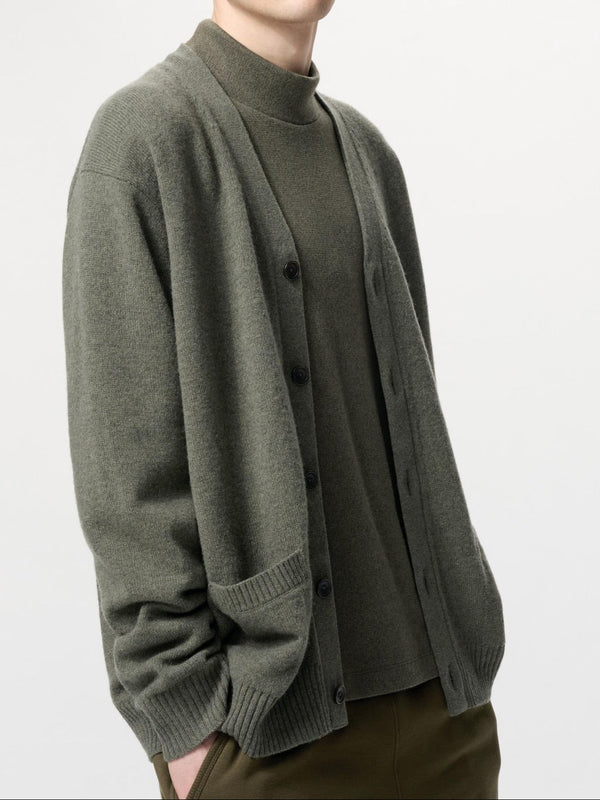 Uniqlo Lambswool V-Neck Cardigan