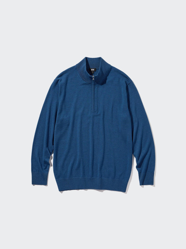 Men’s 100% Merino Wool Half-Zip Sweater--【PRE-ORDER】