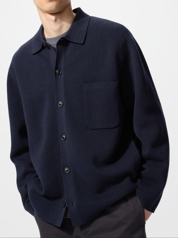 Uniqlo Milano Rib Shirt Cardigan