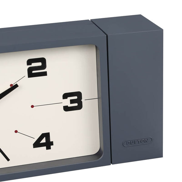 Dulton H21-0362GY Rectangular Dual-Sided Wall Clock