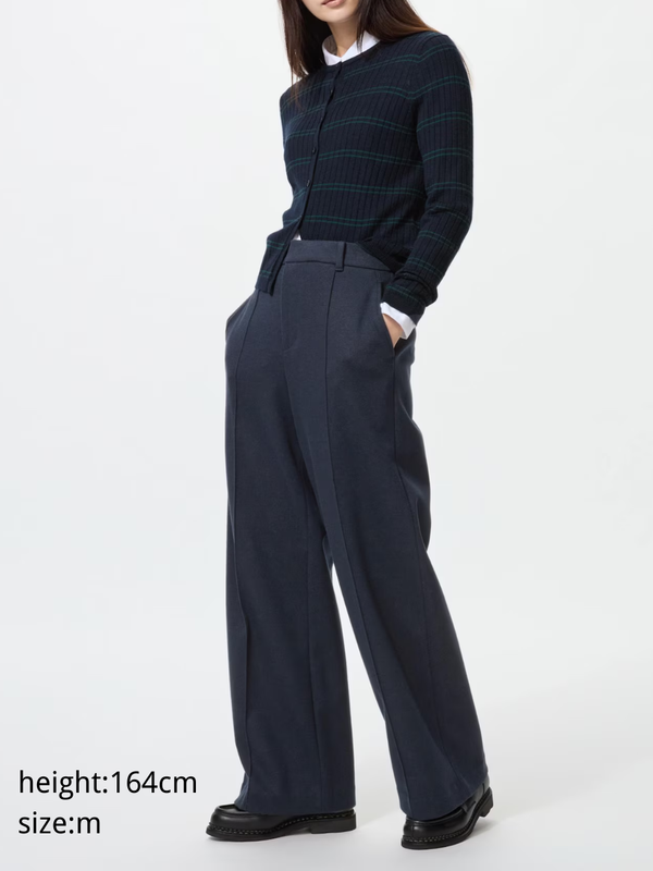 Uniqlo Brushed Jersey Wide Pants