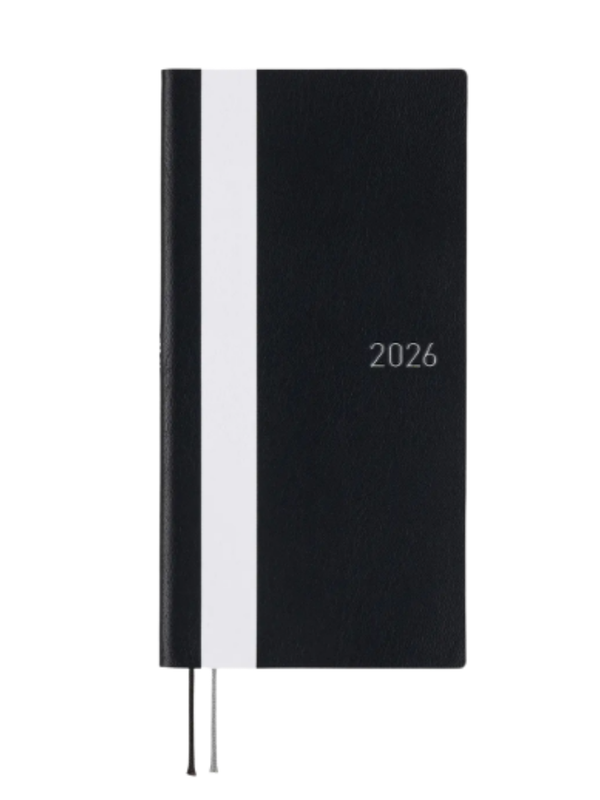 Hobonichi White Line Black Weeks Planner 2026 Japanese
