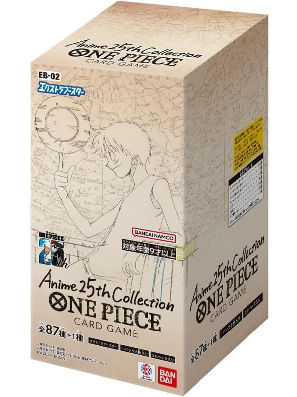 BANDAI ONE PIECE Card Game EB-02 Anime 25th Collection Extra Booster Box BANDAI ONE PIECE Card Game EB-02 Anime 25th Collection Extra Booster Box
