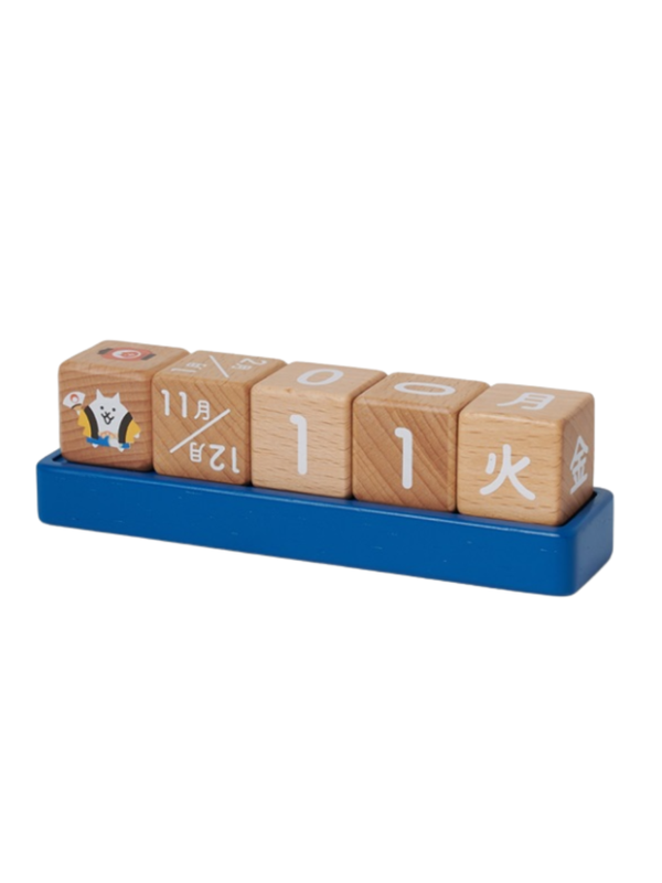Nyanko Daishoten Nekoten Wooden Perpetual Calendar