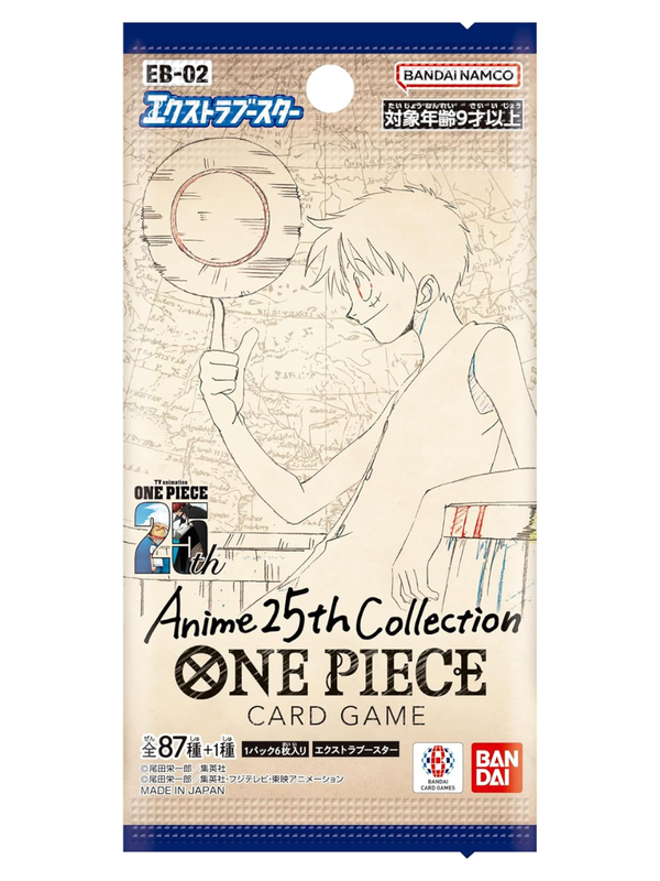 BANDAI ONE PIECE Card Game EB-02 Anime 25th Collection Extra Booster Box