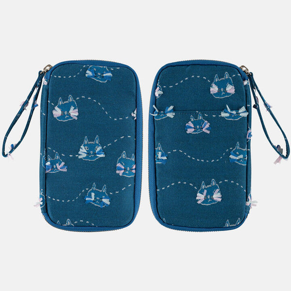 Hobonichi Techo 2026 Cat Pattern Small Drawer Pouch