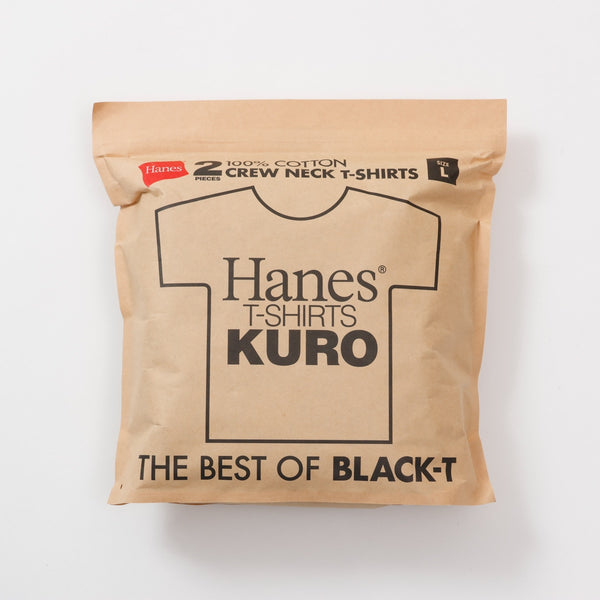 Hanes Men’s 2-Pack Crew Neck T-Shirts SHIRO & KURO HM1
