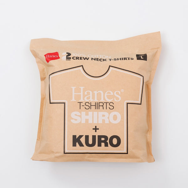 Hanes Men’s 2-Pack Crew Neck Long-Sleeve T-Shirts SHIRO & KURO HM1-D703