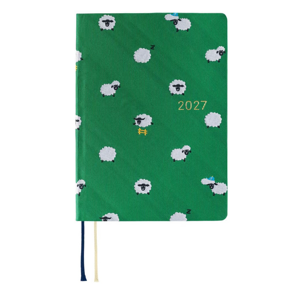Hobonichi HON A6 2027 Tie & Chie Sheep Sheep Sheep Planner