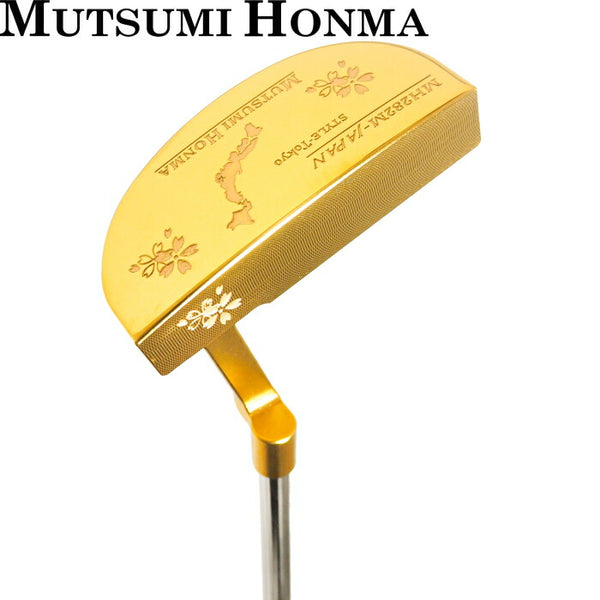 Mutsumi Honma MH-282M Putter Mallet Type Gold IP Golf Club