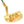 Load image into Gallery viewer, Mutsumi Honma MH-282M Putter Mallet Type Gold IP Golf Club
