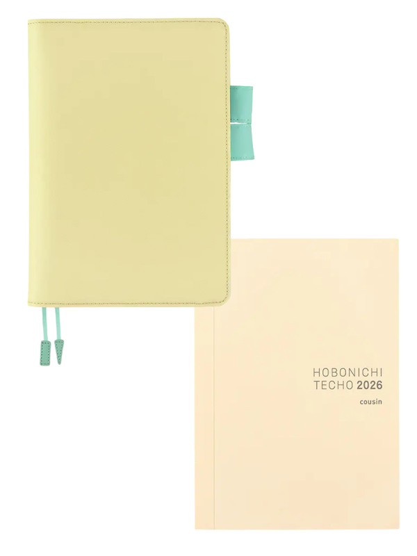 Hobonichi Colors Chamomile Mint A5 Cousin Cover
