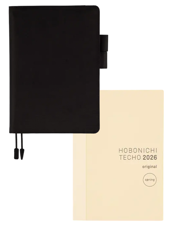 Hobonichi Techo 2026 Colors Planner Cover – Black × Clear Blue