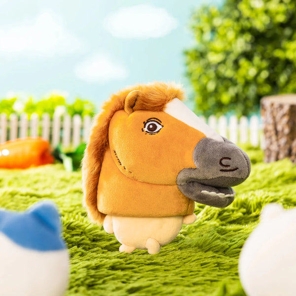 Chikawa Rabbit Mascot Keychain in Horse Costume