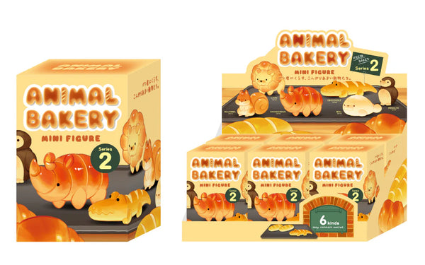 Animal Bakery Mini Figurines Series 2 – 6 Piece Assorted Blind Box Set