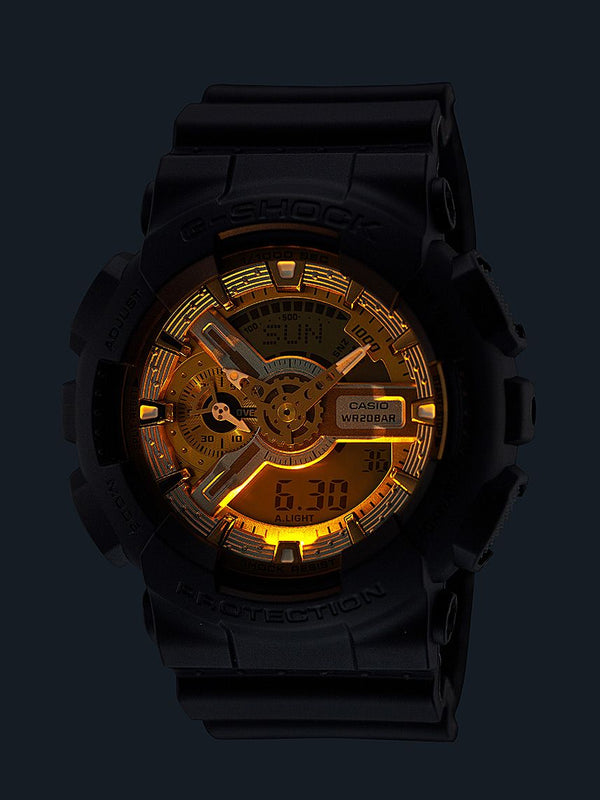 CASIO G-SHOCK GA-110CD-1A9JF Two-Tone Dial Digital Analog Watch
