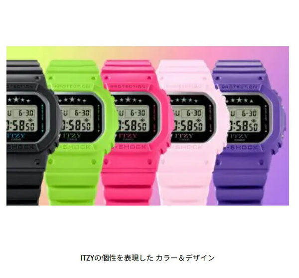 CASIO G-SHOCK S Series ITZY Collaboration GMD-S5610IT-1JR Quartz Resin Watch