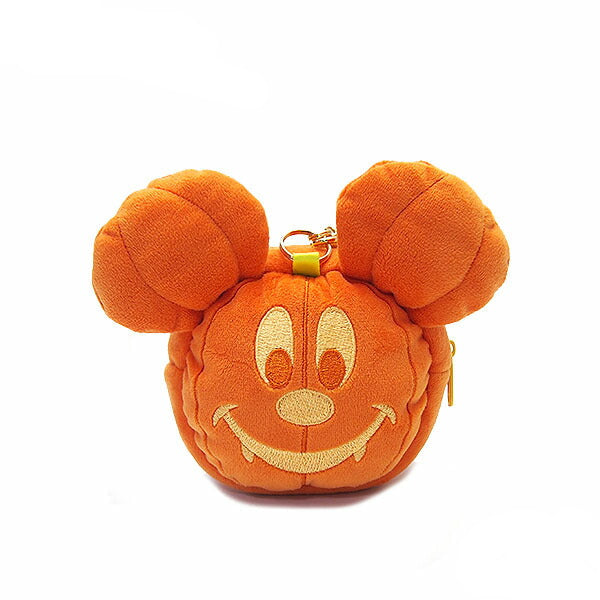 Disney Halloween 2025 Pumpkin Motif Pouch with Chain