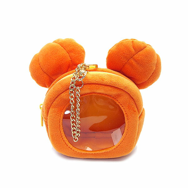 Disney Halloween 2025 Pumpkin Motif Pouch with Chain