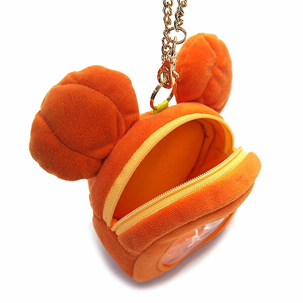 Disney Halloween 2025 Pumpkin Motif Pouch with Chain
