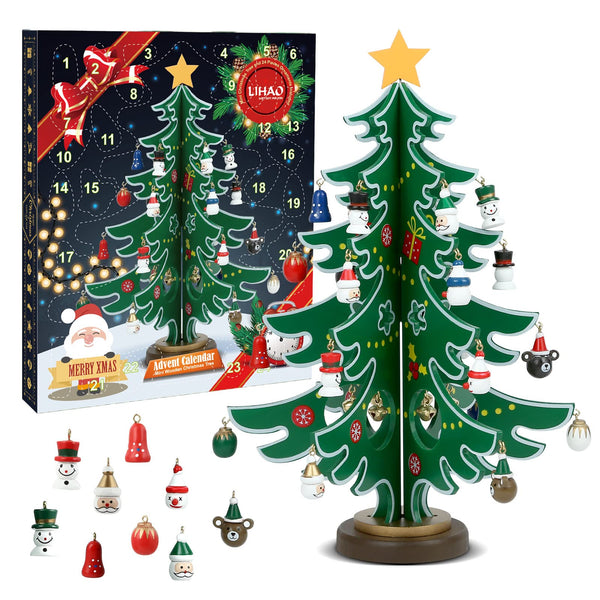 LIHAO 2025 Christmas Tree Advent Calendar