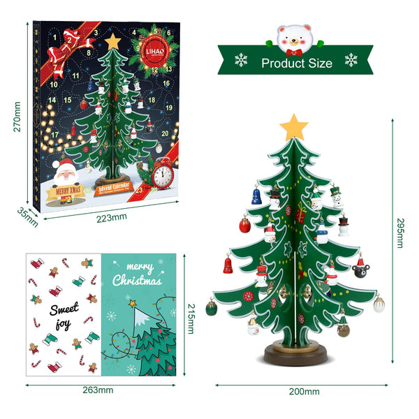LIHAO 2025 Christmas Tree Advent Calendar