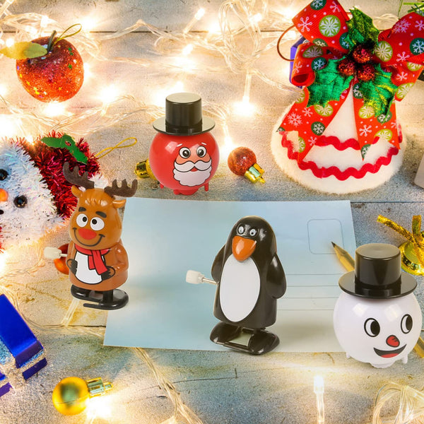LIHAO Christmas Wind-Up Toys Set of 12