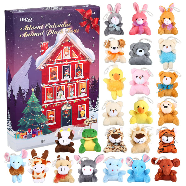 LIHAO Advent Calendar 2025 Plush Keychain Set