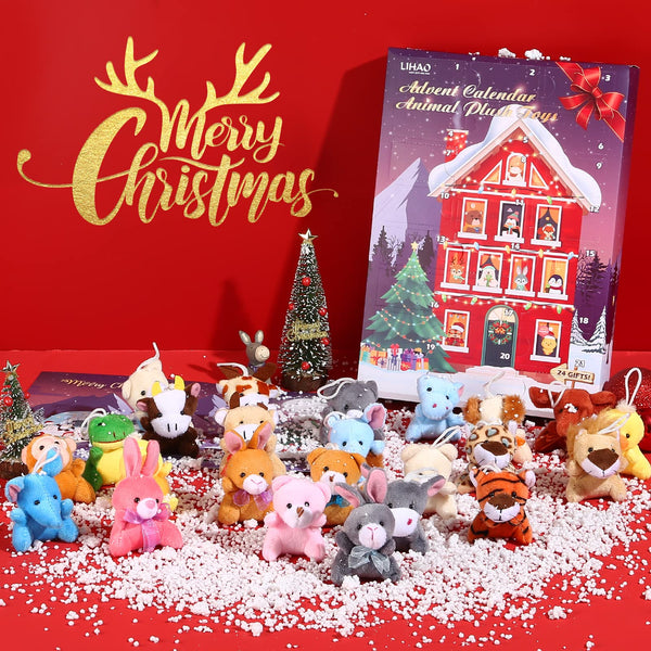 LIHAO Advent Calendar 2025 Plush Keychain Set