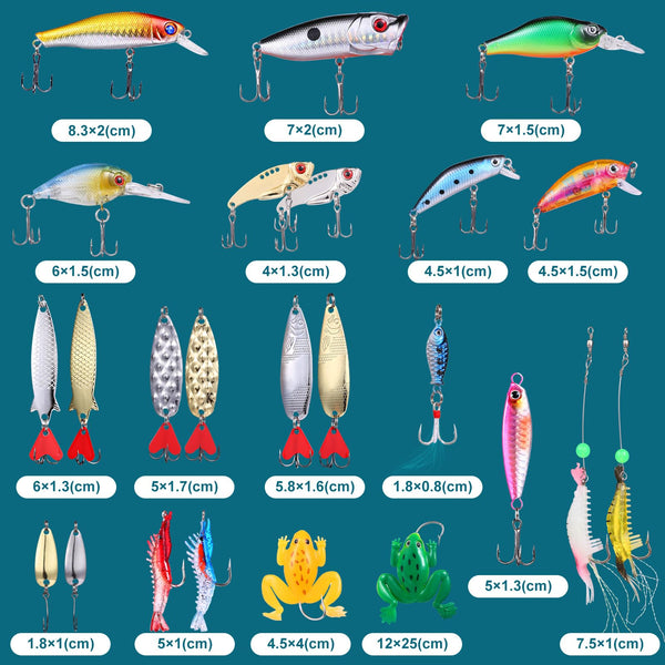 LIHAO 2025 Fishing Lure Advent Calendar